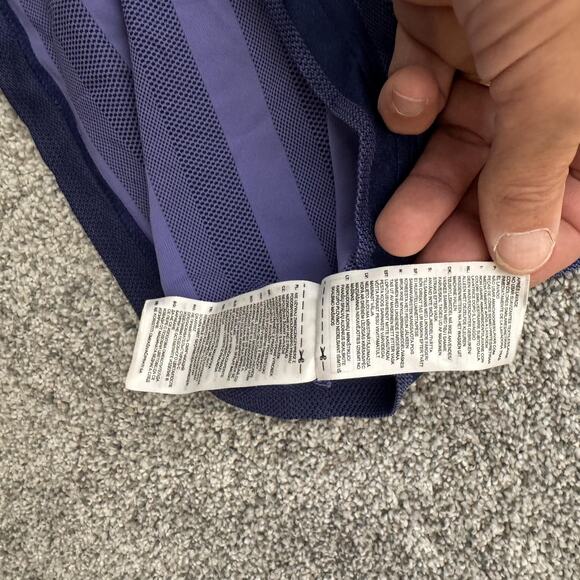 Adidas Polo Shirt Mens Extra Large Striped Golf Athletic Performance XL - Picture 7 of 11